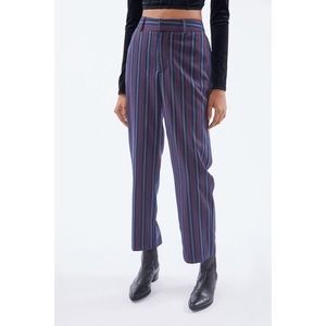 NWT UO Samira Straight Leg Trouser Pant in Blue Multi (M)